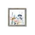 Picture of Light Blue Flowers II _GroupedProduct_Square_Framed_Matted_