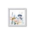 Picture of Light Blue Flowers II _GroupedProduct_Square_Framed_Matted_