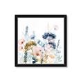 Picture of Light Blue Flowers II _GroupedProduct_Square_Framed_Matted_