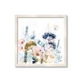 Picture of Light Blue Flowers II _GroupedProduct_Square_Framed_Matted_