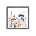 Picture of Light Blue Flowers II _GroupedProduct_Square_Framed_Matted_