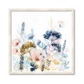 Picture of Light Blue Flowers II _GroupedProduct_Square_Framed_Matted_
