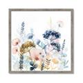 Picture of Light Blue Flowers II _GroupedProduct_Square_Framed_Matted_