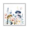 Picture of Light Blue Flowers II _GroupedProduct_Square_Framed_Matted_