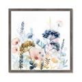 Picture of Light Blue Flowers II _GroupedProduct_Square_Framed_Matted_