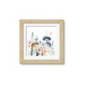 Picture of Light Blue Flowers II _GroupedProduct_Square_Framed_Matted_