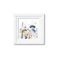 Picture of Light Blue Flowers II _GroupedProduct_Square_Framed_Matted_