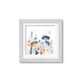 Picture of Light Blue Flowers II _GroupedProduct_Square_Framed_Matted_