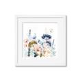 Picture of Light Blue Flowers II _GroupedProduct_Square_Framed_Matted_
