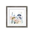 Picture of Light Blue Flowers II _GroupedProduct_Square_Framed_Matted_