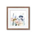 Picture of Light Blue Flowers II _GroupedProduct_Square_Framed_Matted_