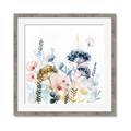 Picture of Light Blue Flowers II _GroupedProduct_Square_Framed_Matted_