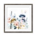 Picture of Light Blue Flowers II _GroupedProduct_Square_Framed_Matted_