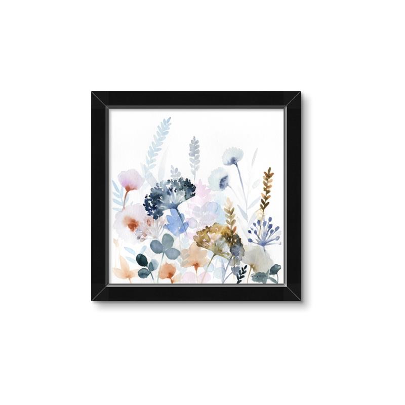 Picture of Light Blue Flowers I     _GroupedProduct_Square_Framed_Matted_