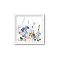 Picture of Light Blue Flowers I     _GroupedProduct_Square_Framed_Matted_