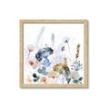 Picture of Light Blue Flowers I     _GroupedProduct_Square_Framed_Matted_