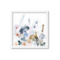 Picture of Light Blue Flowers I     _GroupedProduct_Square_Framed_Matted_