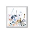 Picture of Light Blue Flowers I     _GroupedProduct_Square_Framed_Matted_