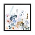 Picture of Light Blue Flowers I     _GroupedProduct_Square_Framed_Matted_