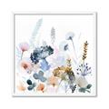 Picture of Light Blue Flowers I     _GroupedProduct_Square_Framed_Matted_