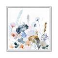 Picture of Light Blue Flowers I     _GroupedProduct_Square_Framed_Matted_