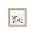 Picture of Light Blue Flowers I     _GroupedProduct_Square_Framed_Matted_