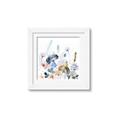 Picture of Light Blue Flowers I     _GroupedProduct_Square_Framed_Matted_