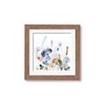Picture of Light Blue Flowers I     _GroupedProduct_Square_Framed_Matted_
