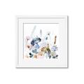 Picture of Light Blue Flowers I     _GroupedProduct_Square_Framed_Matted_