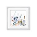 Picture of Light Blue Flowers I     _GroupedProduct_Square_Framed_Matted_