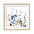 Picture of Light Blue Flowers I     _GroupedProduct_Square_Framed_Matted_