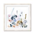 Picture of Light Blue Flowers I     _GroupedProduct_Square_Framed_Matted_