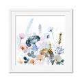 Picture of Light Blue Flowers I     _GroupedProduct_Square_Framed_Matted_