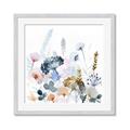 Picture of Light Blue Flowers I     _GroupedProduct_Square_Framed_Matted_