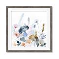 Picture of Light Blue Flowers I     _GroupedProduct_Square_Framed_Matted_