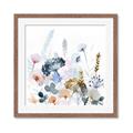 Picture of Light Blue Flowers I     _GroupedProduct_Square_Framed_Matted_