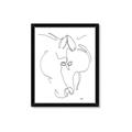Picture of Line Drawn Horses I _GroupedProduct_Rectangle_Portrait_Framed_Matted_