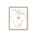 Picture of Line Drawn Horses I _GroupedProduct_Rectangle_Portrait_Framed_Matted_
