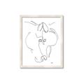 Picture of Line Drawn Horses I _GroupedProduct_Rectangle_Portrait_Framed_Matted_