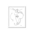Picture of Line Drawn Horses I _GroupedProduct_Rectangle_Portrait_Framed_Matted_