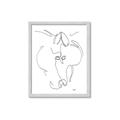 Picture of Line Drawn Horses I _GroupedProduct_Rectangle_Portrait_Framed_Matted_