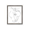 Picture of Line Drawn Horses I _GroupedProduct_Rectangle_Portrait_Framed_Matted_