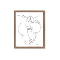 Picture of Line Drawn Horses I _GroupedProduct_Rectangle_Portrait_Framed_Matted_