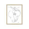 Picture of Line Drawn Horses I _GroupedProduct_Rectangle_Portrait_Framed_Matted_