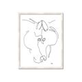 Picture of Line Drawn Horses I _GroupedProduct_Rectangle_Portrait_Framed_Matted_