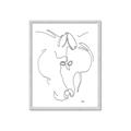 Picture of Line Drawn Horses I _GroupedProduct_Rectangle_Portrait_Framed_Matted_