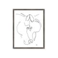 Picture of Line Drawn Horses I _GroupedProduct_Rectangle_Portrait_Framed_Matted_