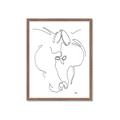 Picture of Line Drawn Horses I _GroupedProduct_Rectangle_Portrait_Framed_Matted_