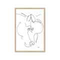 Picture of Line Drawn Horses I _GroupedProduct_Rectangle_Portrait_Framed_Matted_