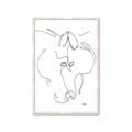 Picture of Line Drawn Horses I _GroupedProduct_Rectangle_Portrait_Framed_Matted_